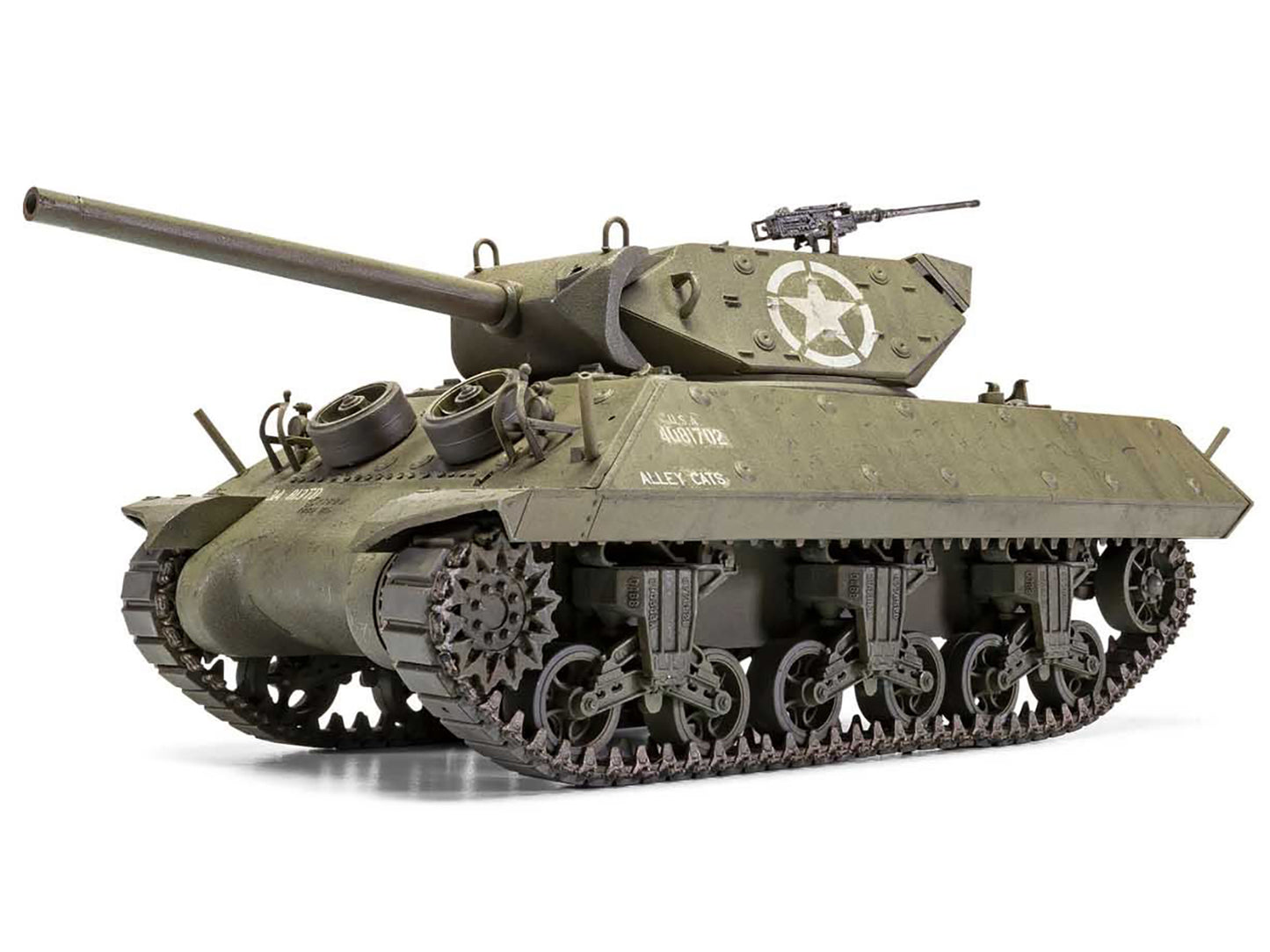 Level 3 Model Kit M10 Gun Motor Carriage (GMC) Tank Destroyer with 2 Scheme Options 1/35 Plastic Model Kit by Airfix