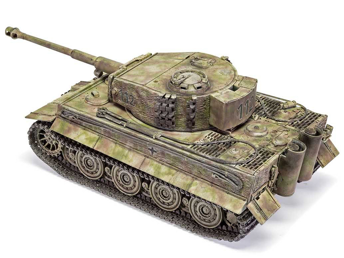 Level 3 Model Kit Tiger I "Late Version" Tank with 2 Scheme Options 1/35 Plastic Model Kit by Airfix