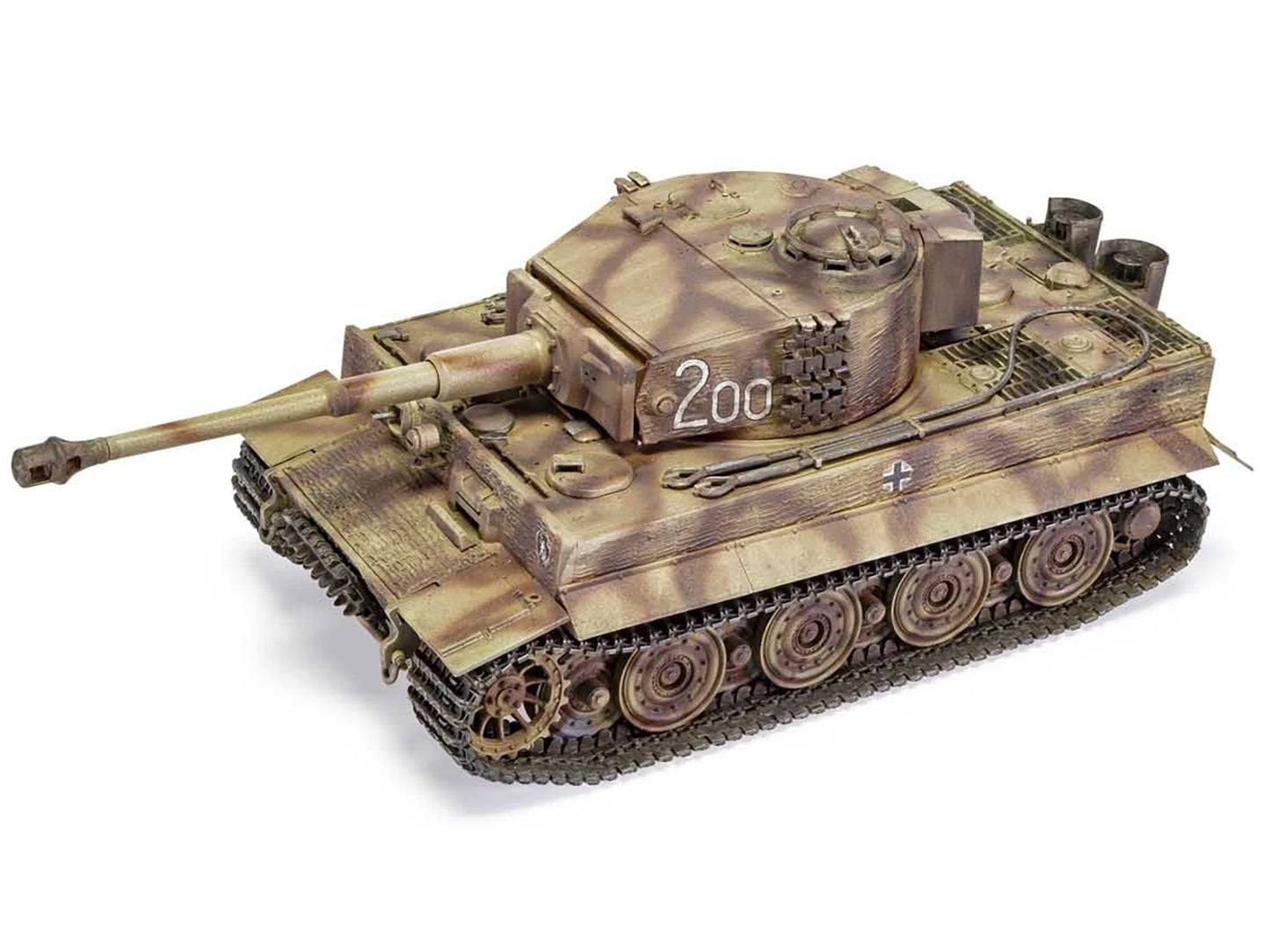 Level 3 Model Kit Tiger I "Late Version" Tank with 2 Scheme Options 1/35 Plastic Model Kit by Airfix