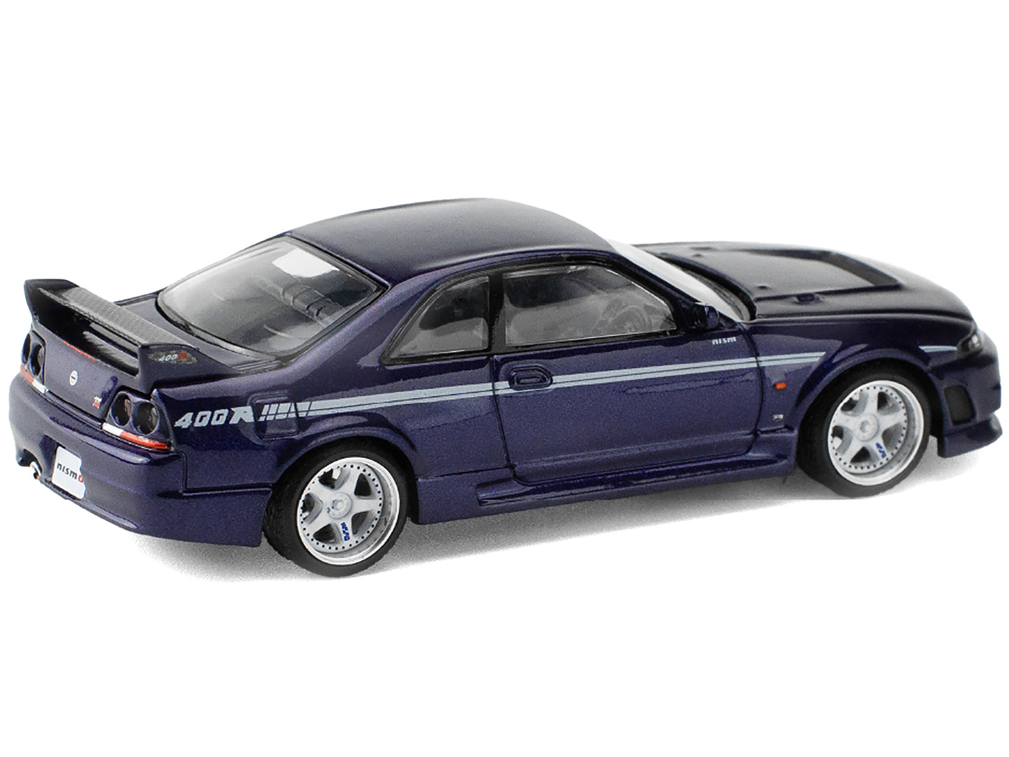 GTR Nismo 400R RHD (Right Hand Drive) Purple Metallic 1/64 Diecast Model Car by Pop Race