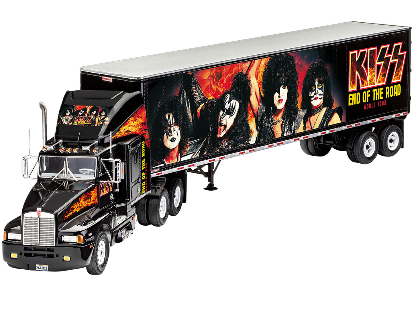 Level 3 Model Kit Kenworth Tour Truck "KISS End of the Road World Tour" 1/32 Scale Model by Revell