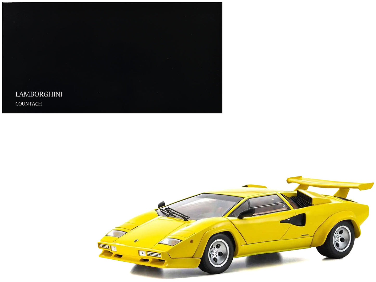 Lamborghini Countach LP 5000 Quattrovalvole Yellow 1/18 Diecast Model Car by Kyosho