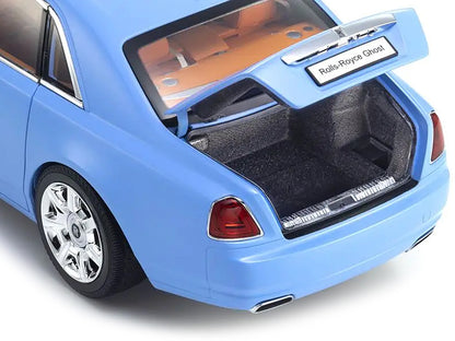 Rolls-Royce Ghost Light Blue 1/18 Diecast Model Car by Kyosho