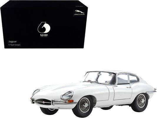 Jaguar E-Type Coupe RHD (Right Hand Drive) White "E-Type 60th Anniversary" (1961-2021) 1/18 Diecast Model Car by Kyosho