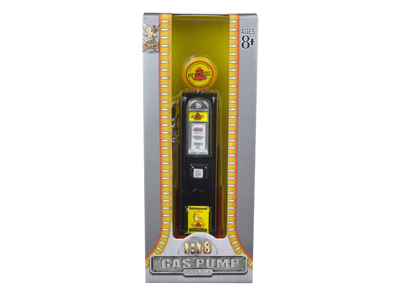 Pennzoil Gasoline Vintage Gas Pump Digital 1/18 Diecast Replica by Road Signature