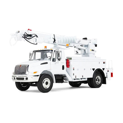 International DuraStar Truck with Digger Derrick Body "Altec" White 1/34 Diecast Model by First Gear