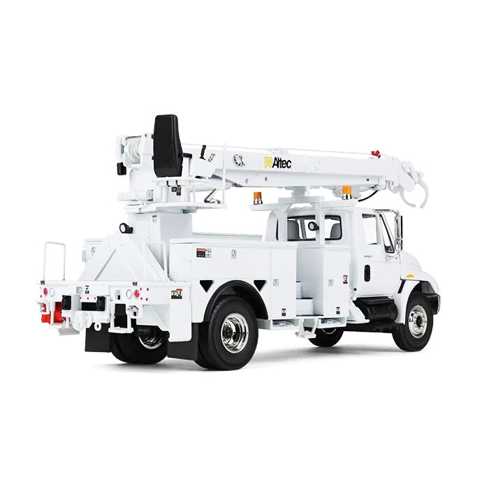 International DuraStar Truck with Digger Derrick Body "Altec" White 1/34 Diecast Model by First Gear