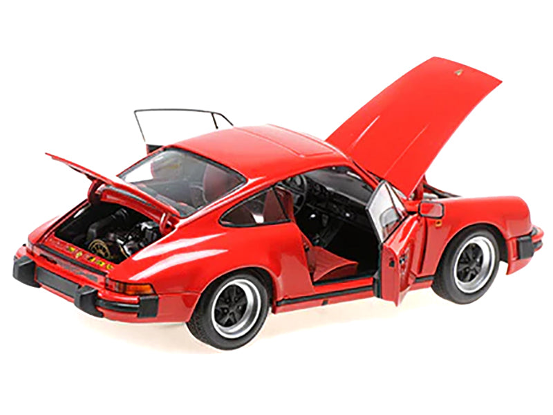 1983 Porsche 911 Carrera Coupe 3.2 Red 1/18 Diecast Model Car by Minichamps