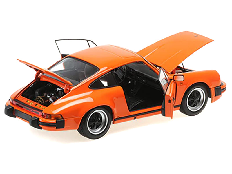 1983 Porsche 911 Carrera Coupe 3.2 Orange 1/18 Diecast Model Car by Minichamps