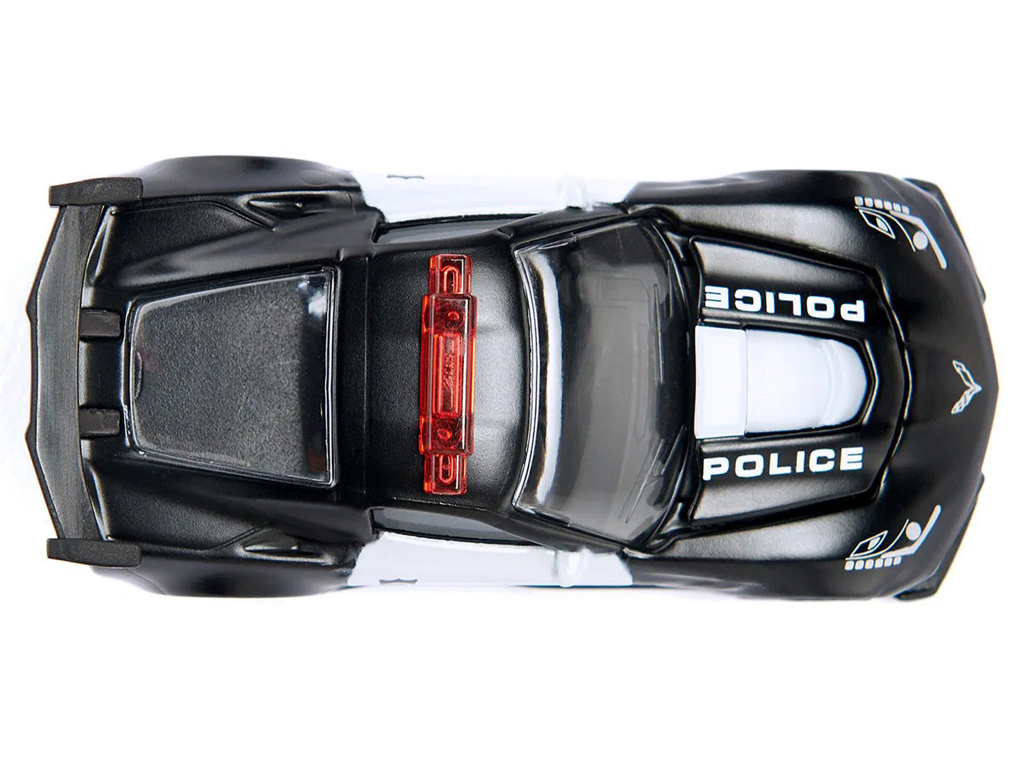 Chevrolet Corvette ZR1 Police Car Black and White Diecast Model Car by Siku