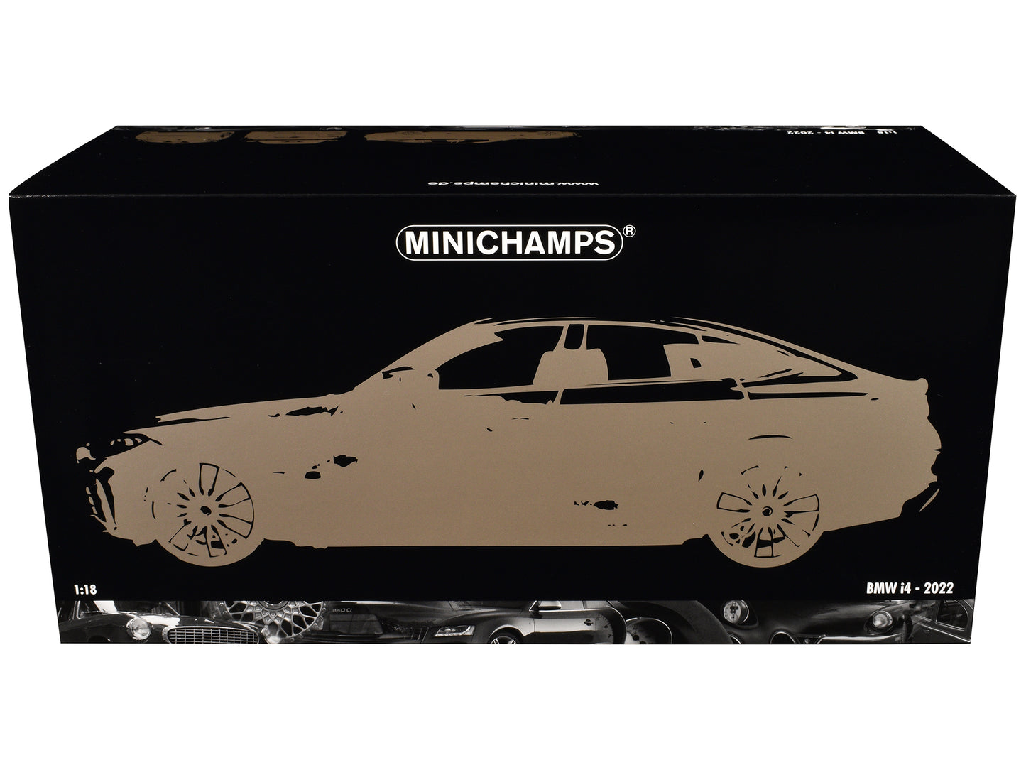 BMW i4 Gray Metallic 1/18 Diecast Model Car by Minichamps