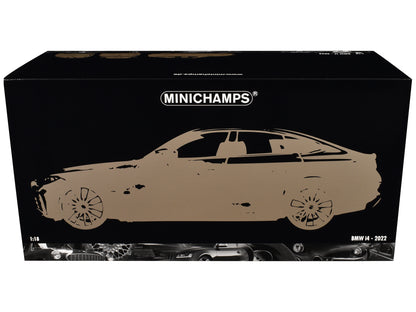 BMW i4 Gray Metallic 1/18 Diecast Model Car by Minichamps