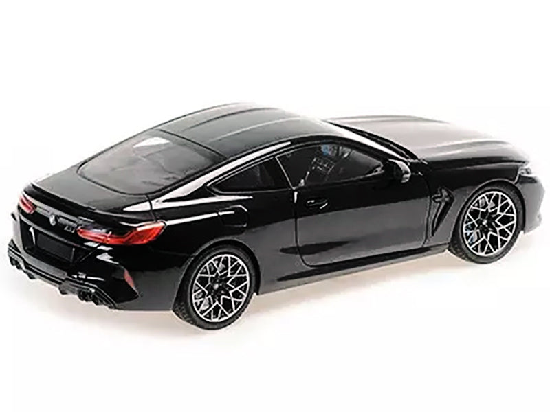 2020 BMW M8 Coupe Black Metallic with Carbon Top 1/18 Diecast Model Car by Minichamps