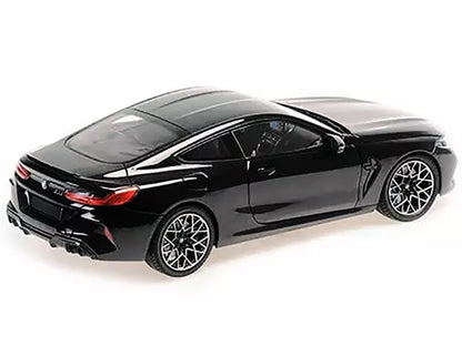 2020 BMW M8 Coupe Black Metallic with Carbon Top 1/18 Diecast Model Car by Minichamps