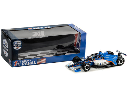 Dallara IndyCar #15 Graham Rahal "United Rentals" Rahal Letterman Lanigan Racing "NTT IndyCar Series" (2023) 1/18 Diecast Model Car by Greenlight