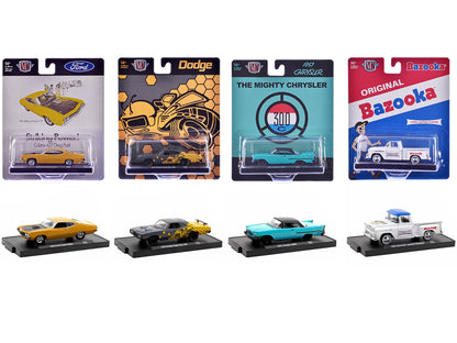 "Auto-Drivers" Set of 4 pieces in Blister Packs Release 119 Limited Edition to 9450 pieces Worldwide 1/64 Diecast Model Cars by M2 Machines