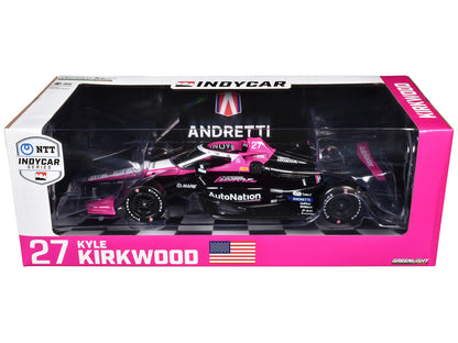 Dallara IndyCar #27 Kyle Kirkwood "AutoNation" Andretti Autosport "NTT IndyCar Series" (2024) 1/18 Diecast Model Car by Greenlight