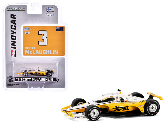 Dallara IndyCar #3 Scott McLaughlin "XPEL" Team Penske "NTT IndyCar Series" (2024) 1/64 Diecast Model Car by Greenlight