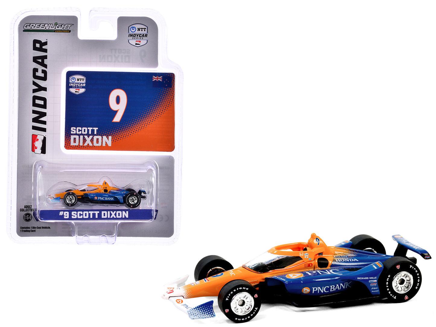 Dallara IndyCar #9 Scott Dixon "PNC Bank" Chip Ganassi Racing "NTT IndyCar Series" (2024) 1/64 Diecast Model Car by Greenlight