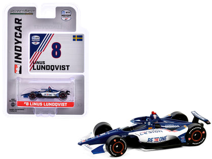 Dallara IndyCar #8 Linus Lundqvist "The American Legion" Chip Ganassi Racing "NTT IndyCar Series" (2024) 1/64 Diecast Model Car by Greenlight