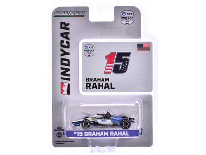 Dallara IndyCar #15 Graham Rahal "Fifth Third Bank" Rahal Letterman Lanigan Racing "NTT IndyCar Series" (2024) 1/64 Diecast Model Car by Greenlight