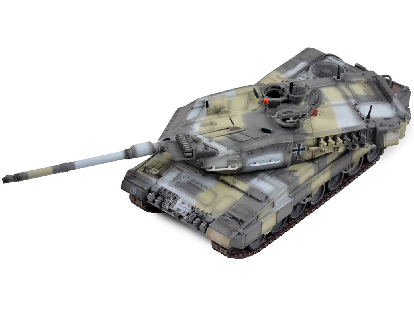 German Kampfpanzer Leopard 2A7 Main Battle Tank Mixed European Camouflage 1/72 Diecast Model by Panzerkampf