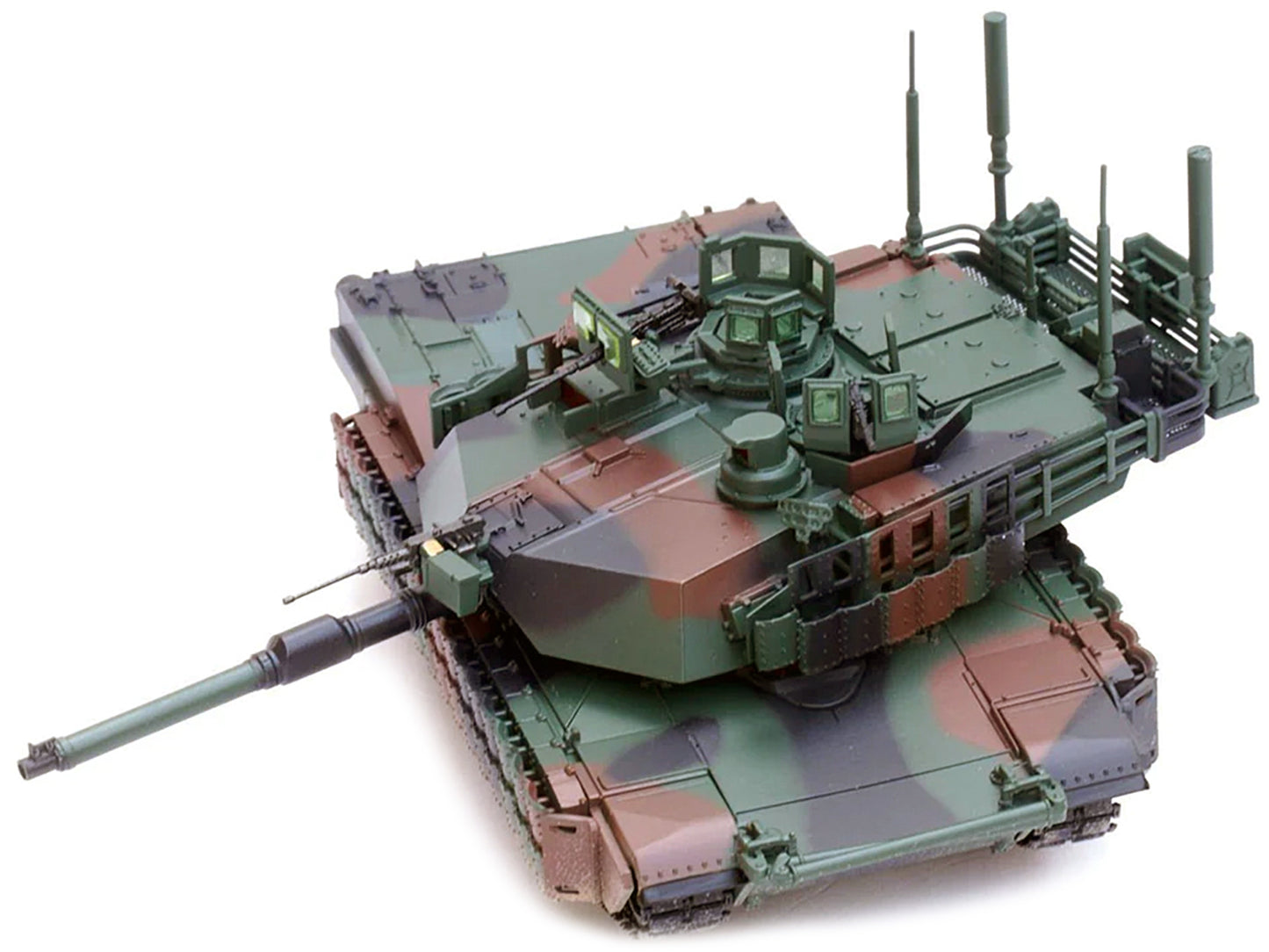 General Dynamics M1A2 Abrams TUSK II MBT (Main Battle Tank) NATO Camouflage "Armor Premium" Series 1/72 Diecast Model by Panzerkampf