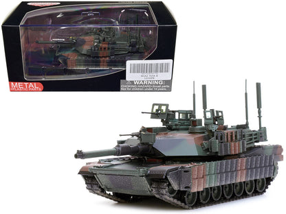 General Dynamics M1A2 Abrams TUSK II MBT (Main Battle Tank) NATO Camouflage "Armor Premium" Series 1/72 Diecast Model by Panzerkampf