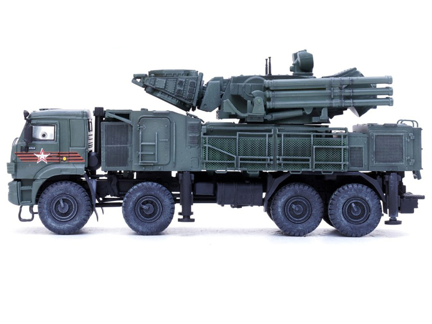 Pantsir S1 96K6 Self-Propelled Air Defense Weapon System "Victory Day Parade" Russian Army "Armor Premium" Series 1/72 Diecast Model by Panzerkampf