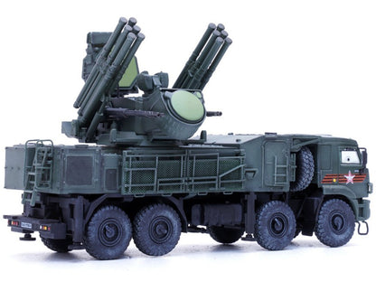 Pantsir S1 96K6 Self-Propelled Air Defense Weapon System "Victory Day Parade" Russian Army "Armor Premium" Series 1/72 Diecast Model by Panzerkampf