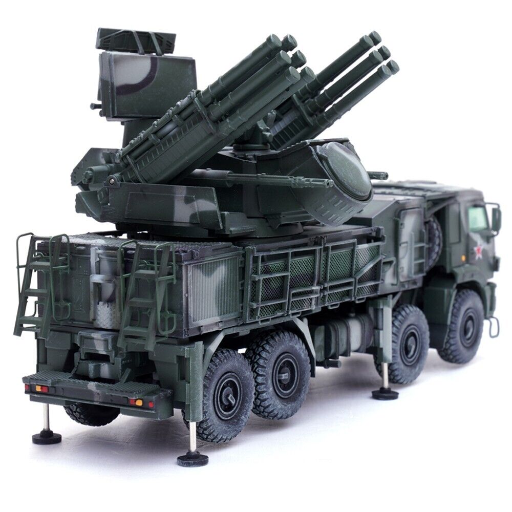 Pantsir S1 96K6 Self-Propelled Air Defense Weapon System Tri-Color Camouflage "Russia's Armed Forces" "Armor Premium" Series 1/72 Diecast Model by Panzerkampf