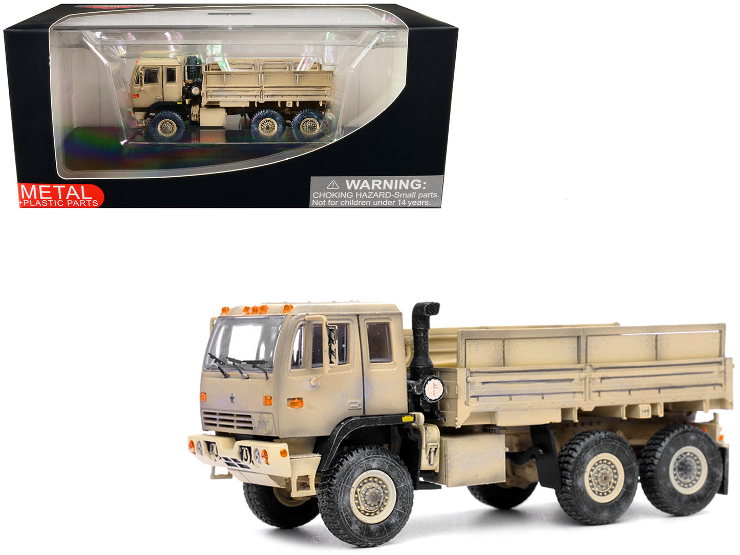 M1083 MTV (Medium Tactical Vehicle) Standard Cargo Truck Desert Camouflage "US Army" "Armor Premium" Series 1/72 Diecast Model by Panzerkampf