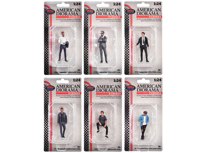 "Gentlemen's Club" 6 piece Figure Set for 1/24 Scale Models by American Diorama