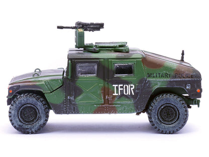 M988 Modern 4×4 Utility Vehicle with Grenade Launcher Camouflage "Military Police 65th Company 519th MP Battalion IFOR HQ ARRC Forward Brcko Bosnia and Herzegovina" (1996) "Military Miniature" Series 1/64 Diecast Model by Panzerkampf