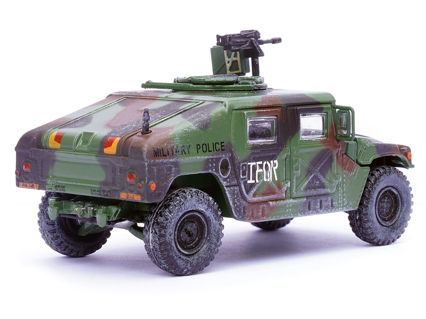 M988 Modern 4×4 Utility Vehicle with Grenade Launcher Camouflage "Military Police 65th Company 519th MP Battalion IFOR HQ ARRC Forward Brcko Bosnia and Herzegovina" (1996) "Military Miniature" Series 1/64 Diecast Model by Panzerkampf