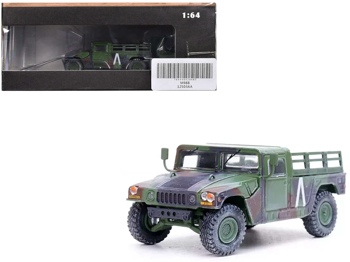 M998 HMMWV "8th Battalion 4th Air Defense Regiment 101st Airborne Division Gulf War" (1991) United States Army "Military Miniature" Series 1/64 Diecast Model by Panzerkampf