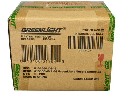 "GreenLight Muscle" Set of 6 pieces Series 28 1/64 Diecast Model Cars by Greenlight