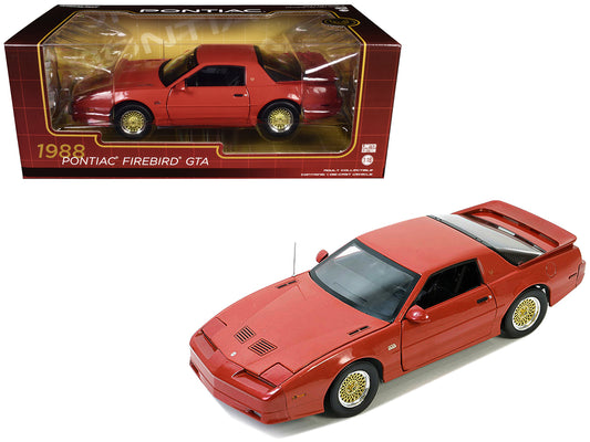 1988 Pontiac Firebird Trans Am GTA Flame Red 1/18 Diecast Model Car by Greenlight