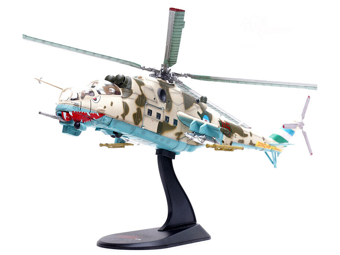 Mil Mi-24V Hind Attack Helicopter "#115 Baku Azerbaijan" (2000) Azerbaijani Air Force 1/72 Diecast Model by Panzerkampf