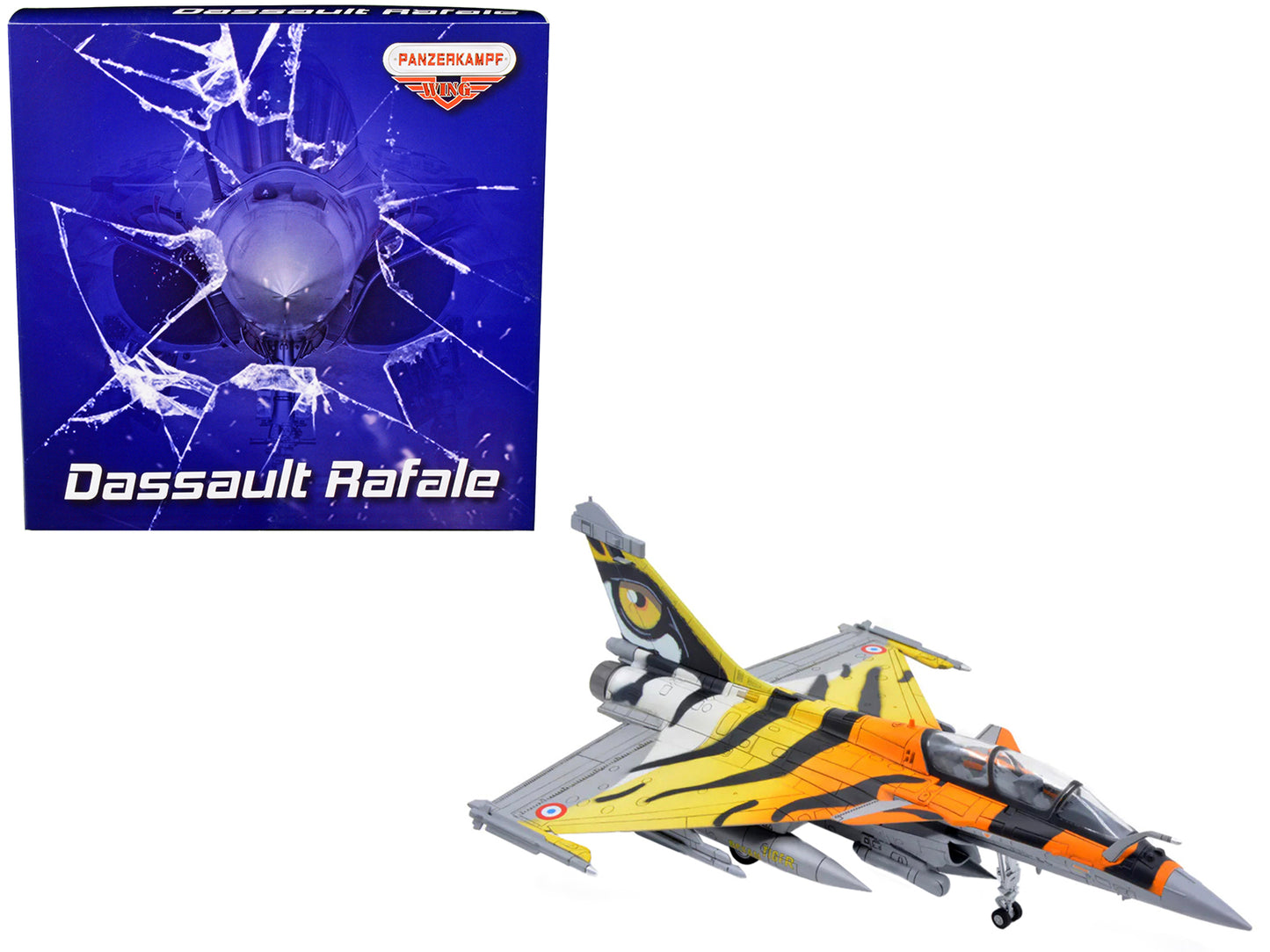 Dassault Rafale B Fighter Jet "Ocean Tiger" with Missile Accessories "Panzerkampf Wing" Series 1/72 Scale Model by Panzerkampf