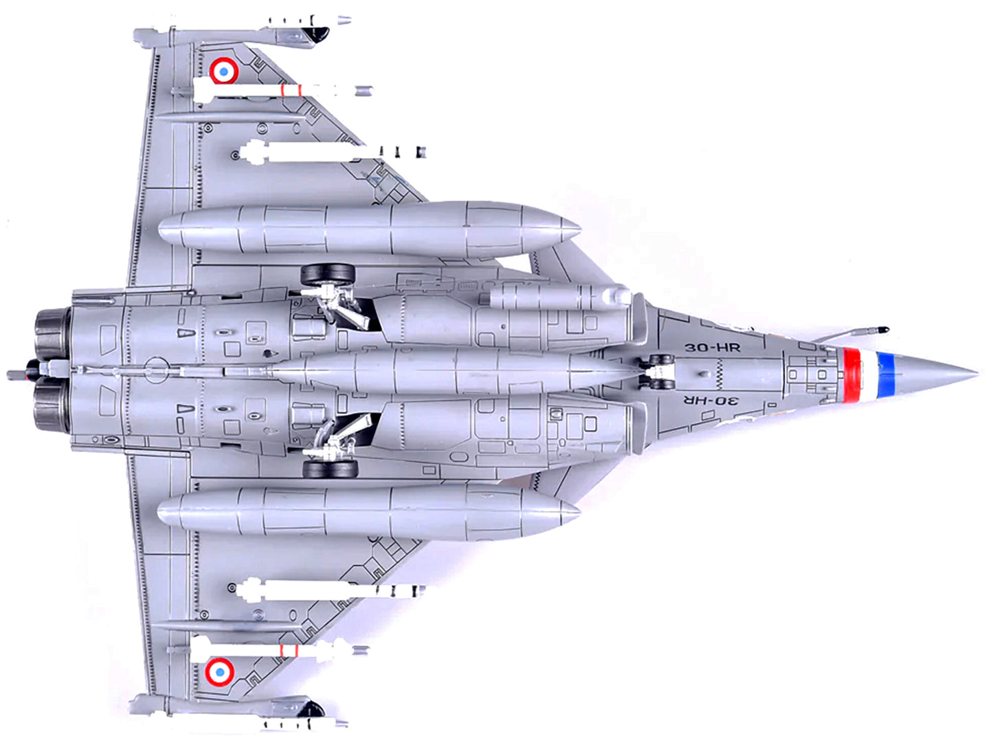 Dassault Rafale C Fighter Jet "Regiment de Chasse 2/30 Normandie-Niemen" 75th Anniversary Edition with Missile Accessories "Panzerkampf Wing" Series 1/72 Scale Model by Panzerkampf