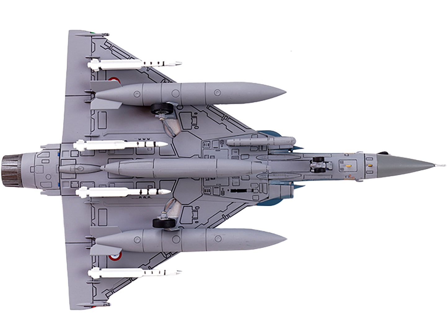 Dassault Mirage 2000-5F Fighter Aircraft "2-FK Cigognes" French Air Force "Wing" Series 1/72 Diecast Model by Panzerkampf