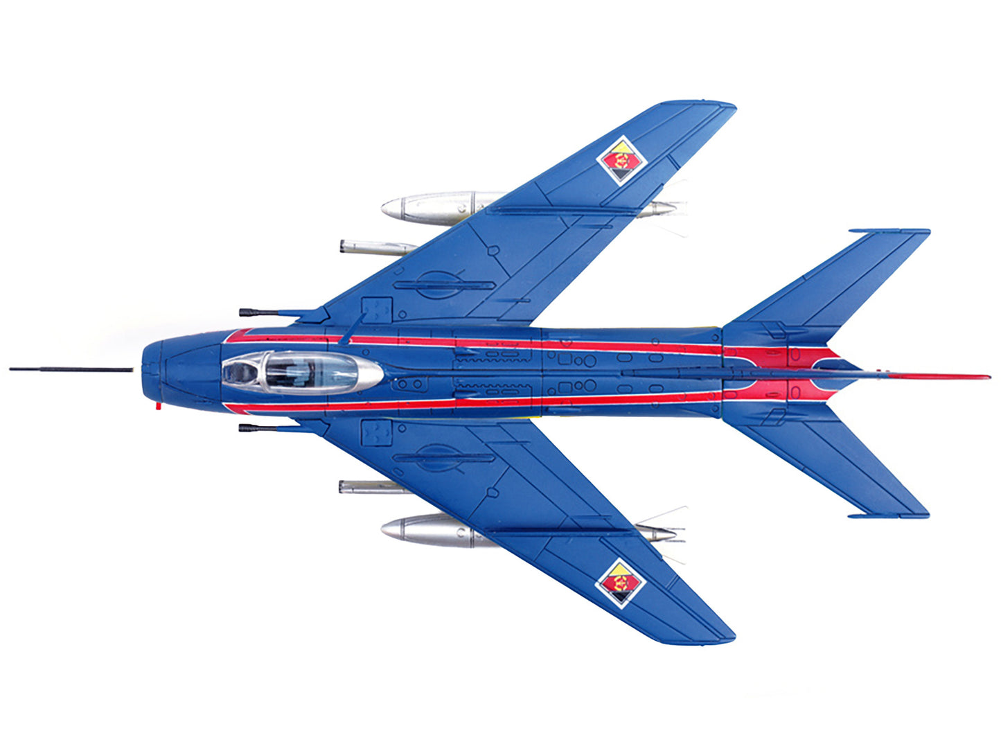 Mikoyan-Gurevich MiG-19S Farmer C Fighter Aircraft "1 Staffel/JG-3. Preschen." 5th World Aerobatic Championships (1968) "Wing" Series 1/72 Diecast Model by Panzerkampf