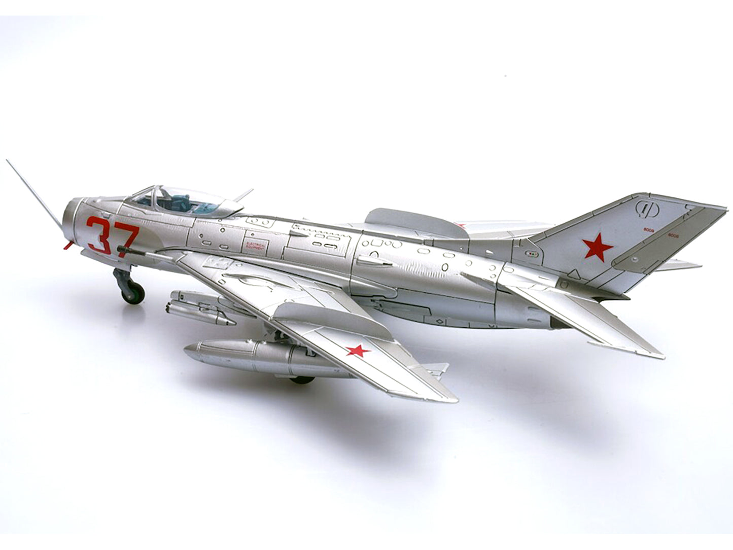 Mikoyan-Gurevich MiG-19S Farmer C Fighter Plane "Voyenno Vozdushnye Sily (Soviet Air Force Red 37)" "Wing" Series 1/72 Diecast Model by Panzerkampf