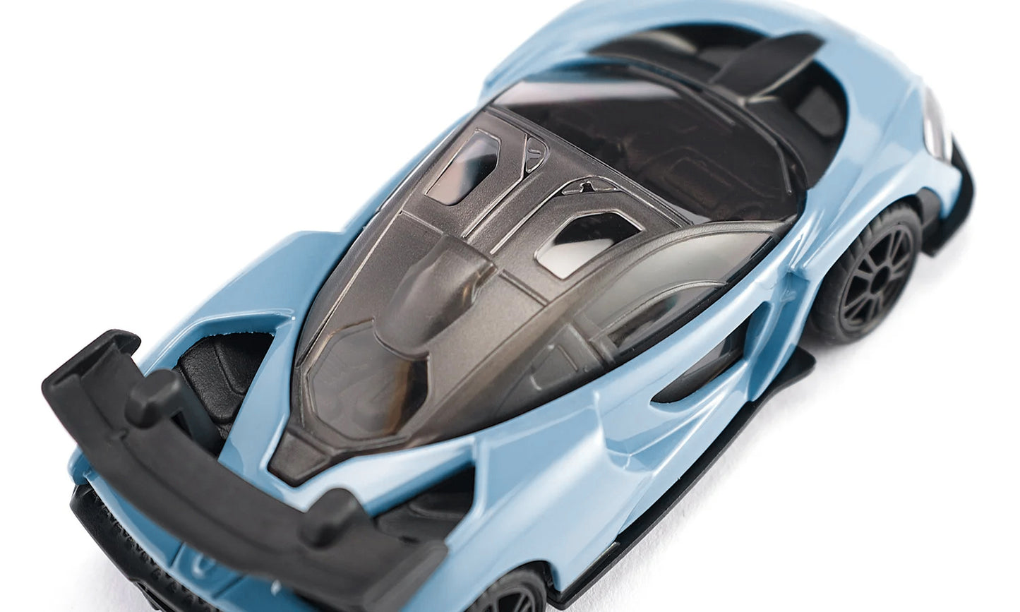 McLaren Senna Blue with Black Top Diecast Model Car by Siku