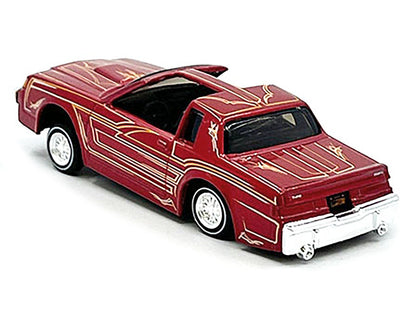 1987 Buick Regal T-Type Lowrider Red Metallic with Graphics "Lowriders" "Maisto Design" Series 1/64 Diecast Model Car by Maisto