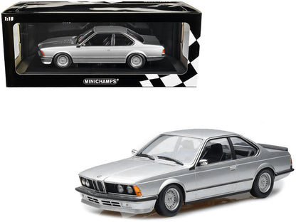 1982 BMW 635 CSi Silver Metallic 1/18 Diecast Model Car by Minichamps