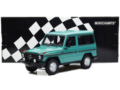 1980 Mercedes-Benz G-Model (SWB) Turquoise with Black Stripes Limited Edition to 504 pieces Worldwide 1/18 Diecast Model Car by Minichamps