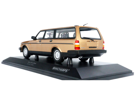 1986 Volvo 240 GL Break Gold Metallic Limited Edition to 402 pieces Worldwide 1/18 Diecast Model Car by Minichamps