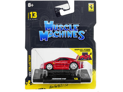 Ferrari F40 Red 1/64 Diecast Model Car by Muscle Machines